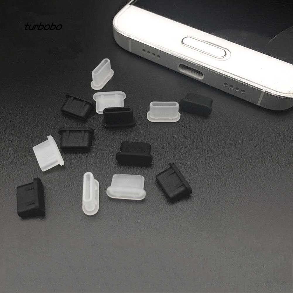Set 5 đầu bịt chống bụi bằng silicone cho ổ cắm Type-C