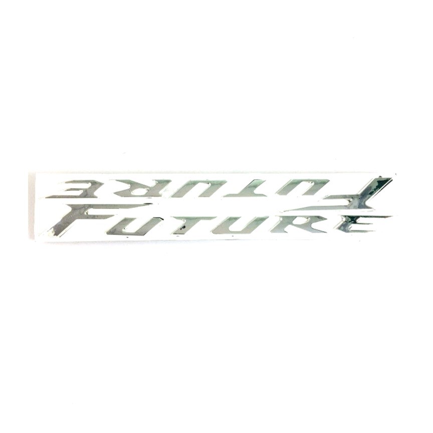 Tem chữ nổi dán xe Future huyền thoại xi bóng ( Màu Bạc ) Greennetworks
