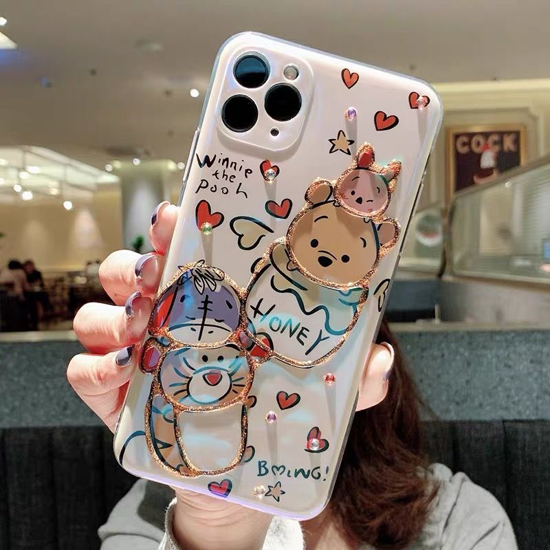 Ốp điện thoại silicon hoạt hình thích hợp cho iPhone14 ProMax 14 14Plus 14Pro 13 13Pro 13ProMax 12 12ProMAX 11 11ProMax
