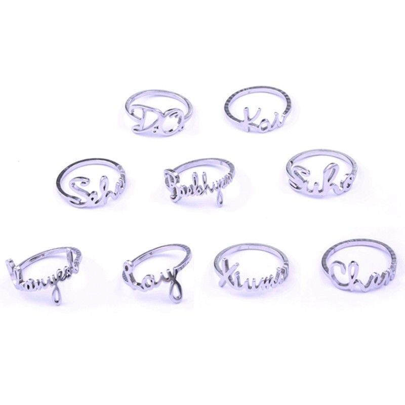 Nhẫn Khắc Tên Thành Viên Chanyeol Baekhyun Nhóm Exo