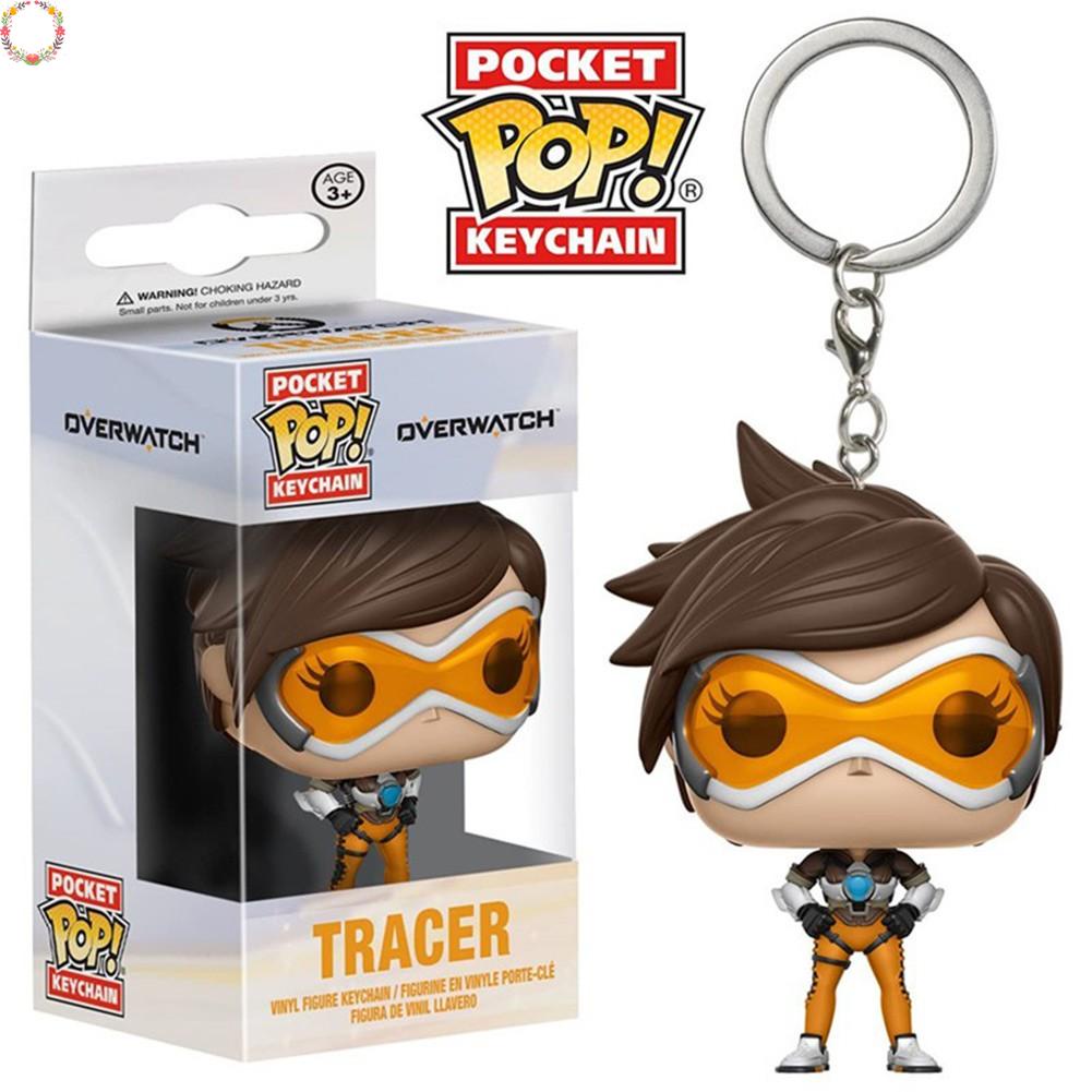 Funko Pop Keychain Overwatch Action Figure Keyring Toy Reaper Tracer  brand new and high quality