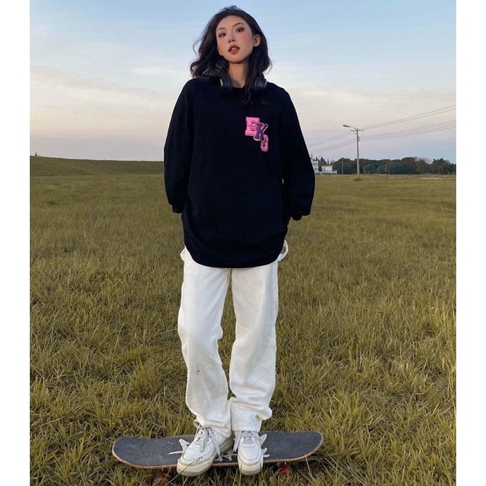 Áo swt EKG chữ hồng TTA977