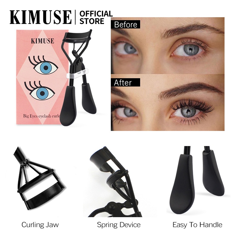 Bộ 3 Sản Phẩm KIMUSE Gồm Mascara + Bút Kẻ Mắt + Dụng Cụ Bấm Cong Lông Mi Tiện Lợi