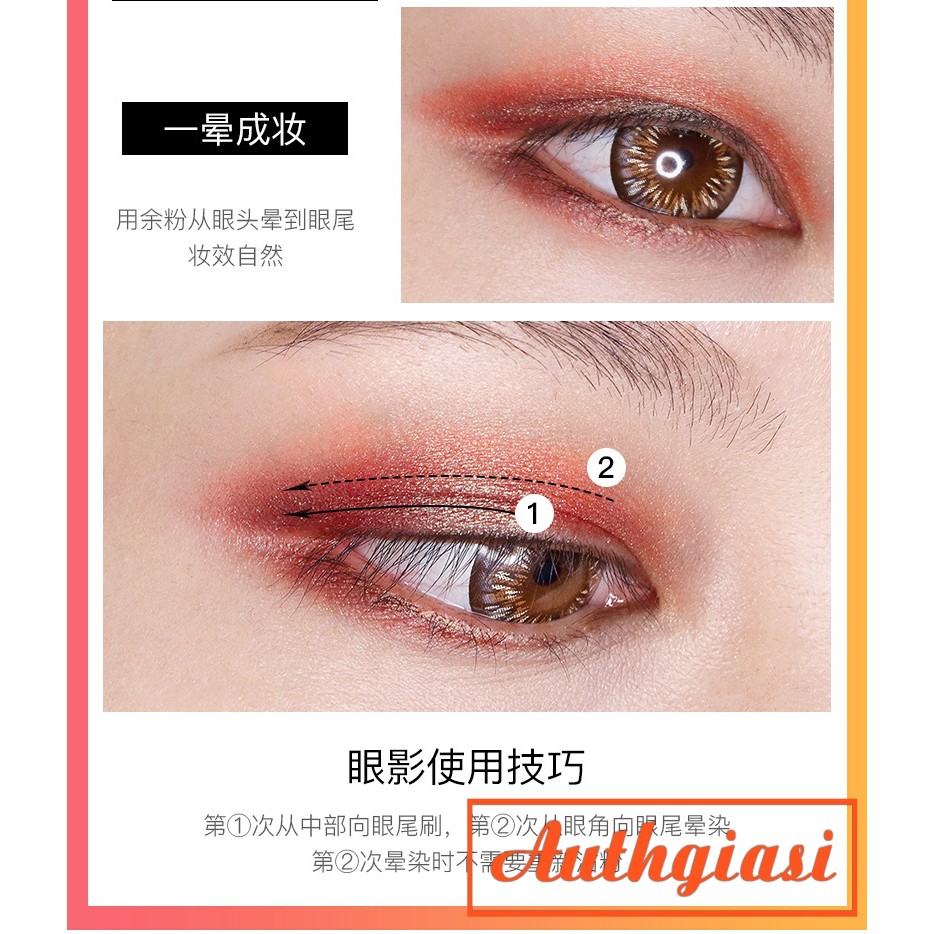 Phấn mắt Ubub Double Is The Best 2 màu kèm cọ mút tán tiện dụng | BigBuy360 - bigbuy360.vn