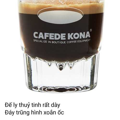 Bộ 6 Cái Ly thủy tinh espresso test shot 50ml chuyên dụng siêu dày trong suốt có vạch đong