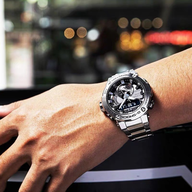 Đồng Hồ Casio Nam Dây Kim Loại Chính Hãng GSHOCK GST-B200D-1A
