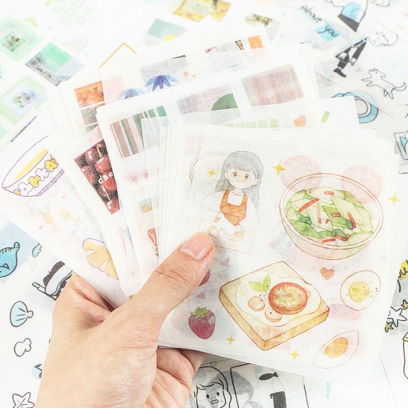 Hộp 30 tấm hình dán đáng yêu ngộ nghĩnh