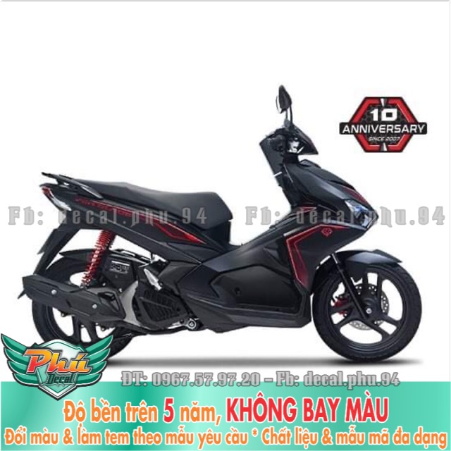 Tem rời Zin Air blade Đỏ đen
