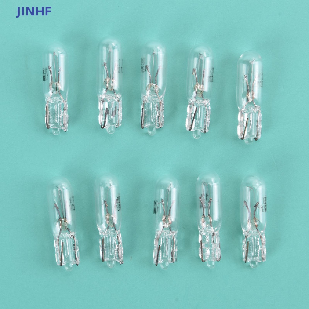 Set 10 bóng đèn phanh JINHF 12v 1.2w t5 cho bảng điều khiển xe hơi