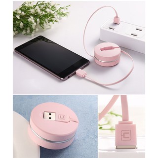 Cáp USB Type C sạc nhanh CAFELE loại cuộn rút