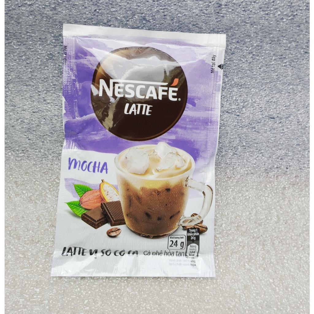 (HCM) 1 gói Nescafe Latte Socola 24gram