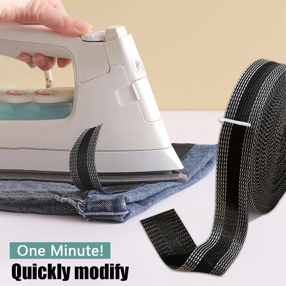 Miếng Dán Ủi Quần Jean Dài 1/5/10M Tự Dính Không Cắt Lỗ