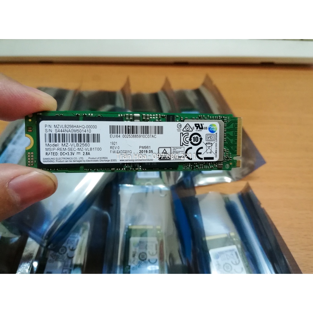 Ổ cứng SSD Samsung PM981, PM981a, 256GB