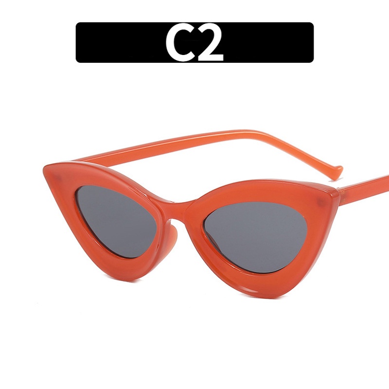 Kính Mát Mắt Mèo Chống Nắng Màu Sắc Kẹo Ngọt Thời Trang Cho Nữ