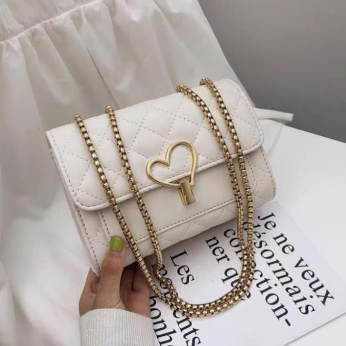 Túi Xách Nữ - Túi Đeo Chéo Khóa Trái Tim Siêu Đẹp Phong Cách Trẻ Trung | BigBuy360 - bigbuy360.vn