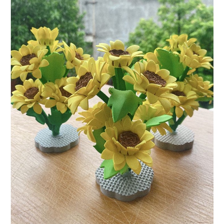 Đồ chơi hoa hướng dương xốp để lắp ghép- Đồ dùng mầm non- Đồ chơi mở