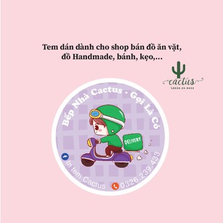 Combo 300 tem 4cm theo yêu cầu mẫu mới nhất 2021