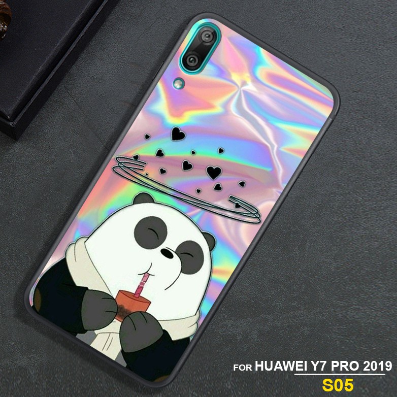 ỐP LƯNG HUAWEI Y7 PRO 2018- HUAWEI Y7 PRO 2019 - VIVO Y91C - VIVO Y93 IN HÌNH GẤU WE BARE BEARS CUTE GIÁ RẺ NHẤT