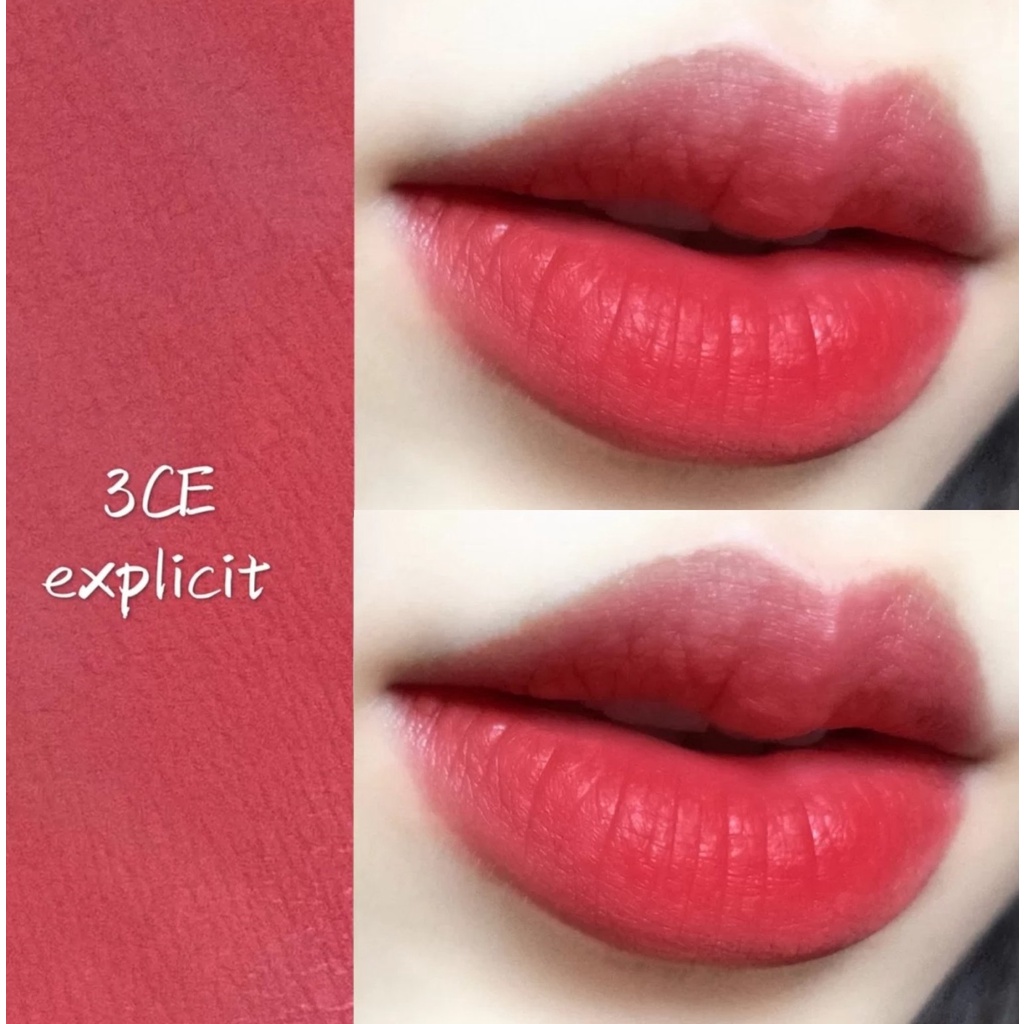 [31/03/2022] Son kem lì 3CE Soft Lip Lacquer #Explicit