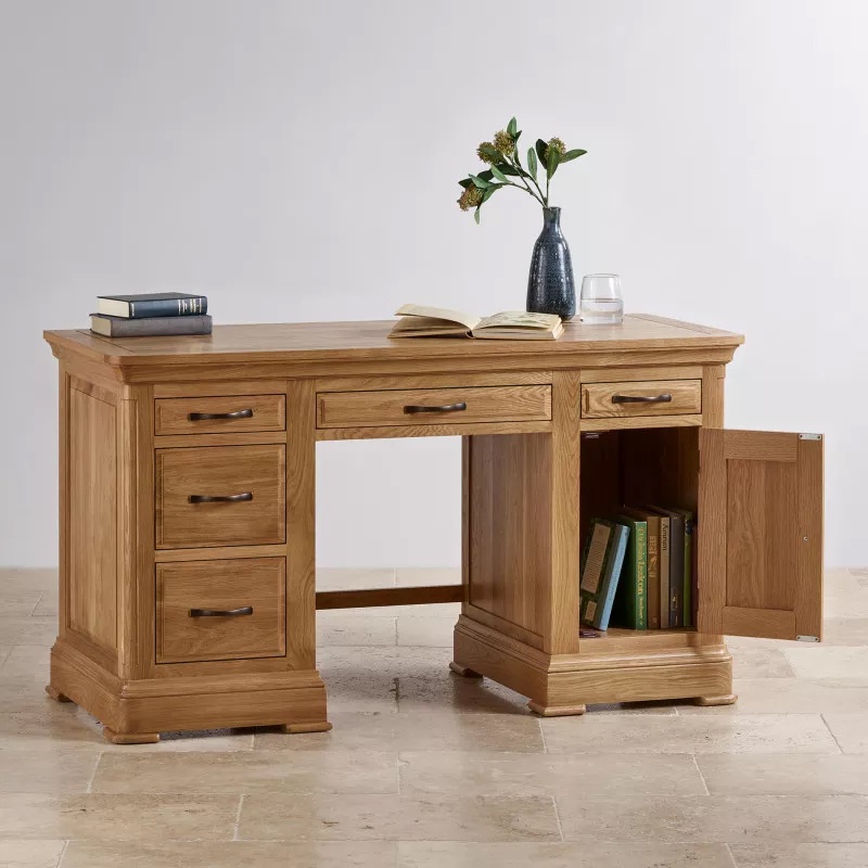 Bàn làm việc Canterbury gỗ sồi IBIE