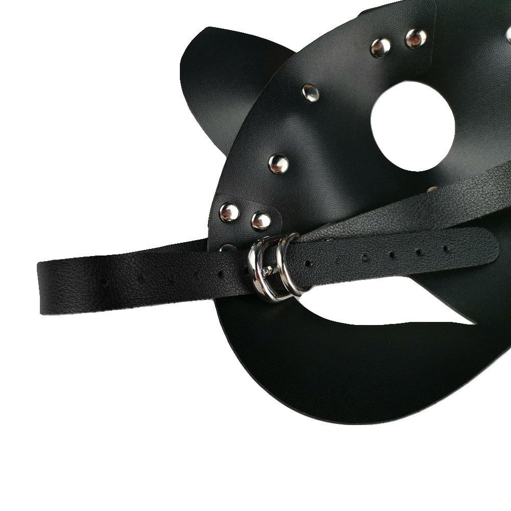 Mặt Nạ Hóa Trang Mèo Bằng Da PU Thời Trang Cho Nữ