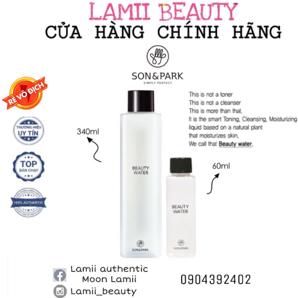 Nước thần làm đẹp da SON & PARK BEAUTY WATER