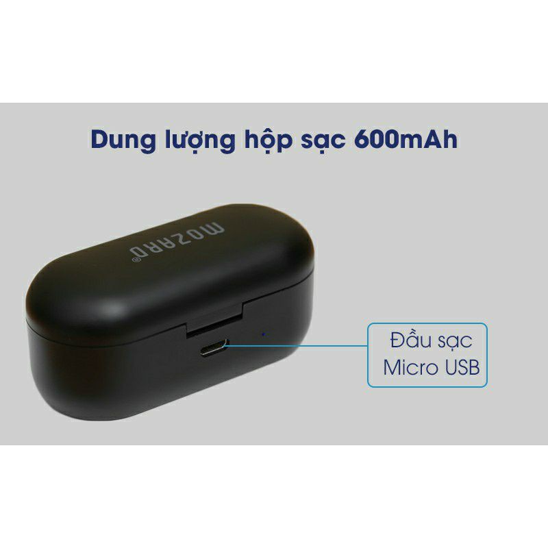 [2ND]Tai nghe Bluetooth Mozard Q7- Q8 trẳng - Ds635.At15