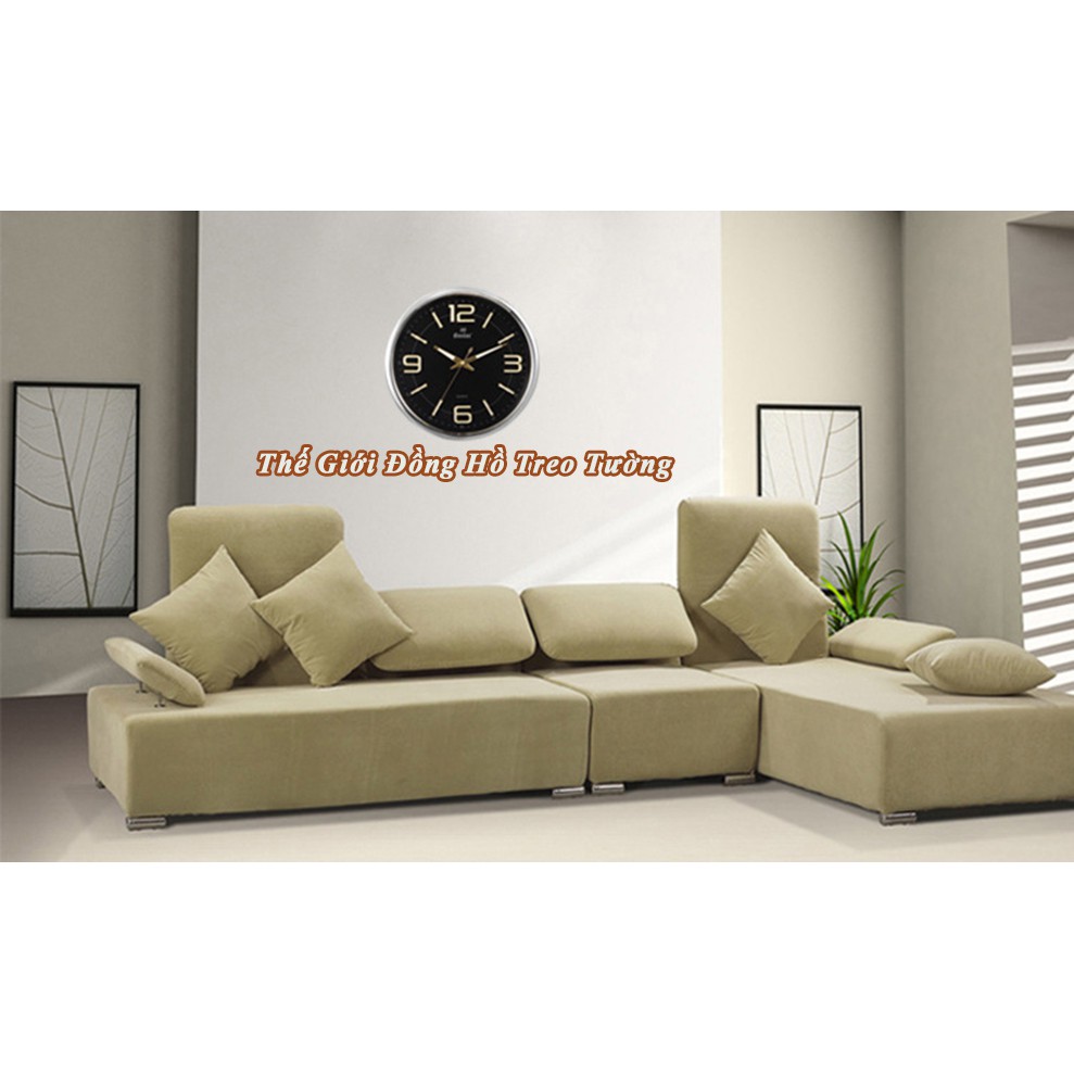 Đồng Hồ Treo Tường KIM TRÔI DẠ QUANG EASTAR – Số Nổi 3D – Tặng Pin Maxell - Bảo Hành 1 Năm