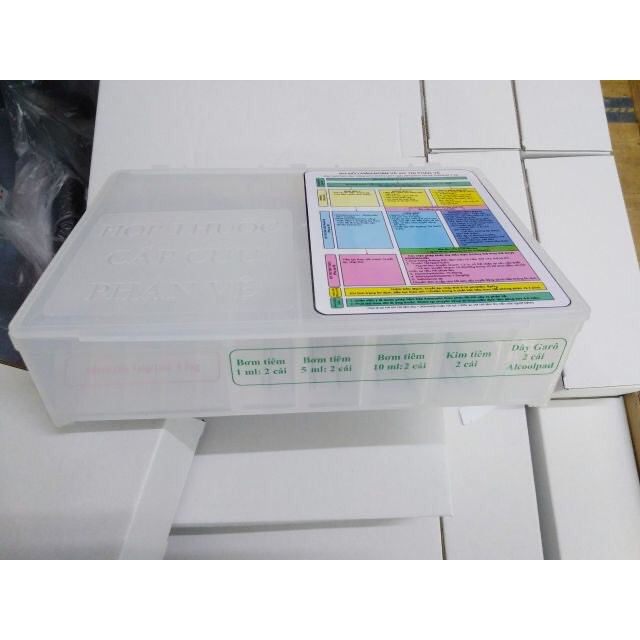 Hộp Đựng Thuốc Cấp Cứu Chống Sốc Phản Vệ - Chưa gồm thuốc