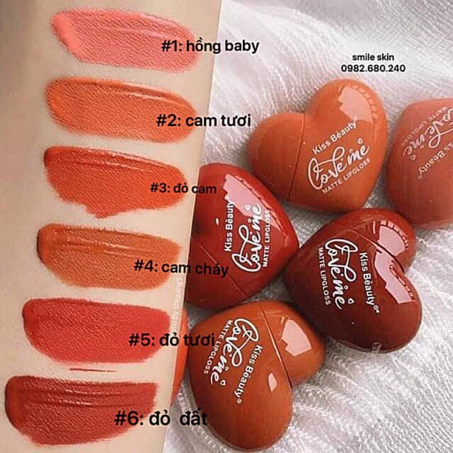 🍓🍓 son trái tim Kiss beauty love me siêu cute❤️