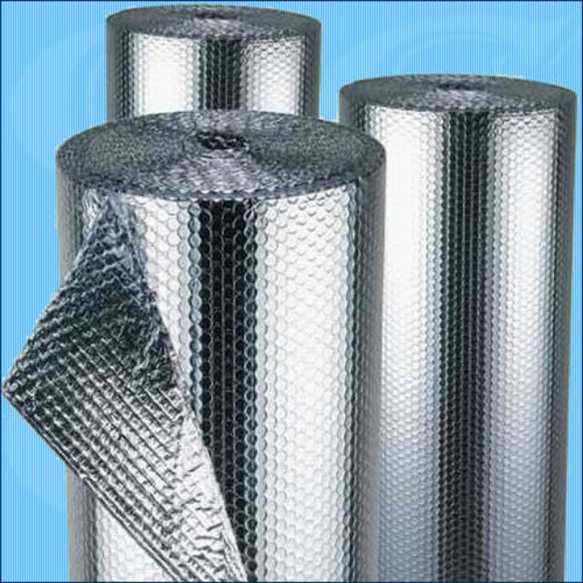 12 m² Tấm lót cách nhiệt chống nóng,hỗ trợ cách âm.2 lớp Bạc.Kich thước 1m55*8 m dày 4mm
