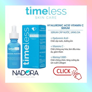Tinh Chất Cấp Nước, Làm Sáng Da Timeless Hyaluronic Acid + Vitamin C Serum (30ml)