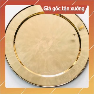 Mâm đồng trơn, Mâm gia đình, mâm thờ bằng đồng 40cm