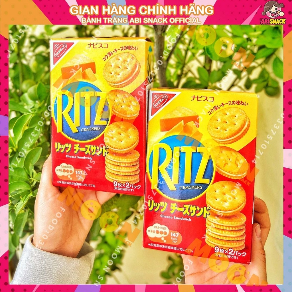 Bánh Ritz Nhật kẹp phô mai bơ mặn 160g