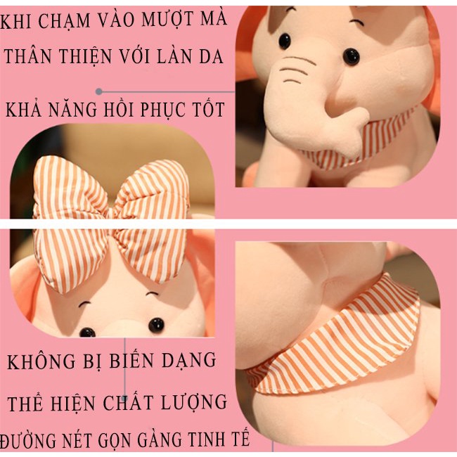 Gấu Bông - Thú Bông  - Voi Bông Nhiều Mẫu Cho Bé Khám Phá Sáng Tạo