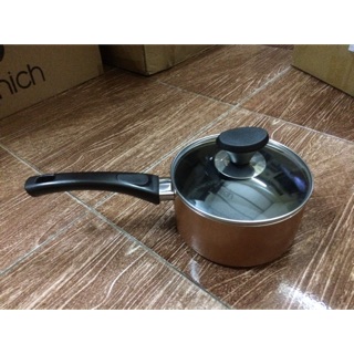 Nồi bột Elmich 16cm chống dính đáy từ vung kính hàng km