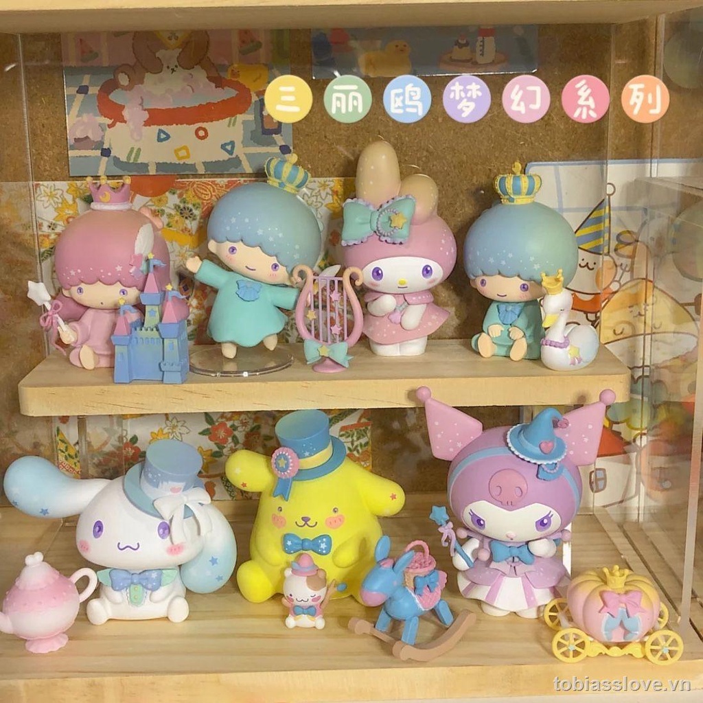 Sanrio Đồ Chơi Búp Bê Melody Cầm Tay Để Bàn Trang Trí Tiệc Trà / Quà Tặng Cho Bé Gái