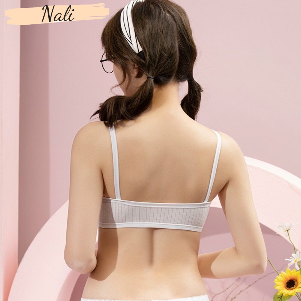 Bra Học sinh / Áo Lá , Áo lót 2 dây 1 lớp cotton phong cách Hàn quốc cho bé gái NL156