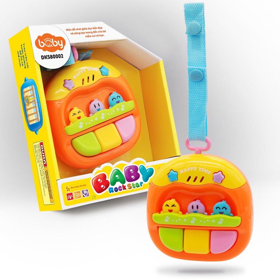 Đồ chơi Baby Rock Star - Organ điện tử DUKA DK580002 - 16x5.5x19cm (Dành cho bé 18m+)