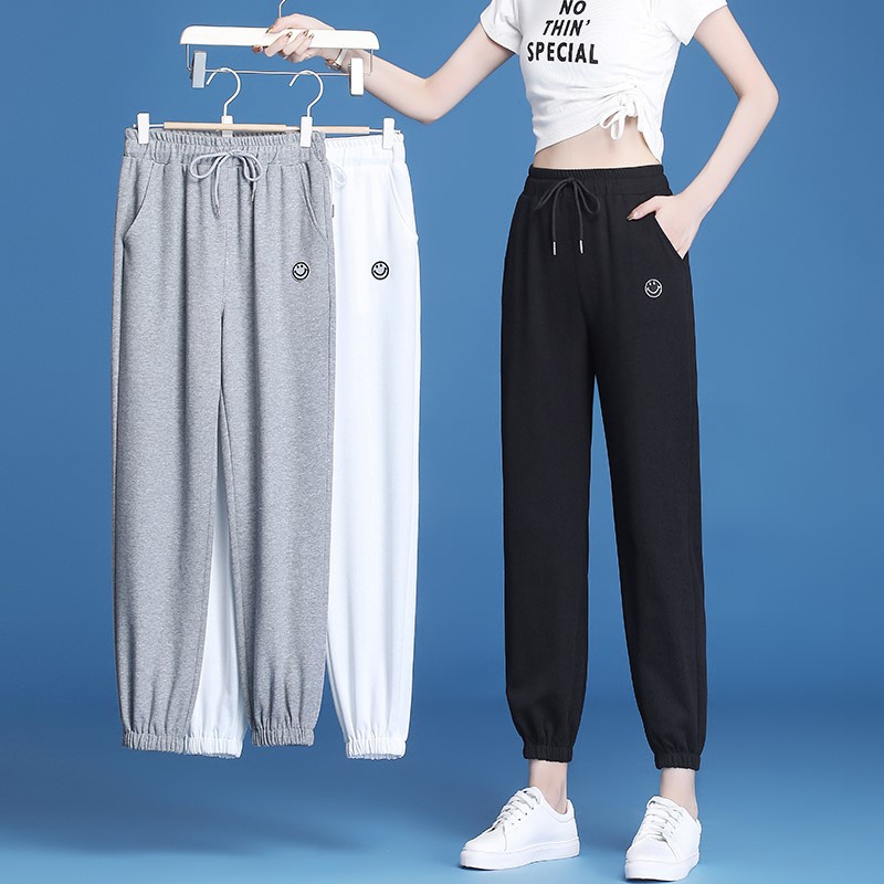 Quần ống rộng jogger thể thao unisex chất tổ ong dày dặn
