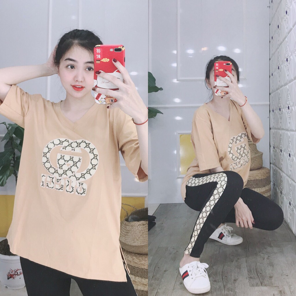 Đồ bộ nữ đẹp, quần áo mặc nhà cotton quần dài tay ngắn, chất thun mềm mại, co giãn tốt A009 | WebRaoVat - webraovat.net.vn