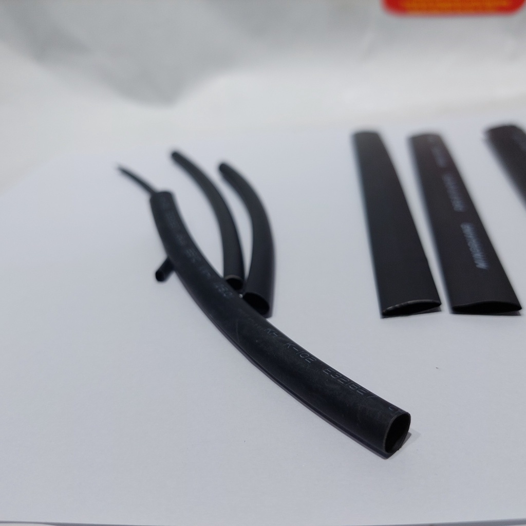 2 mét hoặc 1 mét  ống  gen co nhiệt các màu Đen nhiều kích cỡ khách nhau 2mm, 4mm, 5mm, 6mm, 8mm, 9mm ,10mm