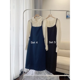 Set áo kiểu kèm váy dài