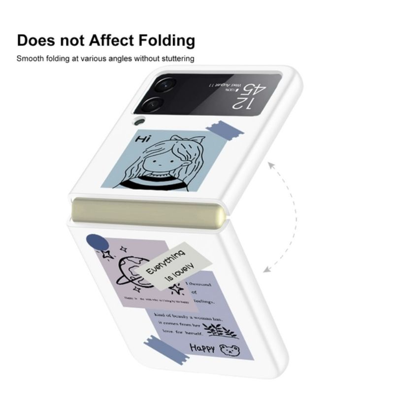 Ốp lưng cho Samsung Galaxy Z Flip 3 / Galaxy Z Flip3 / Galaxy ZFlip3 hoạt hình dễ thương