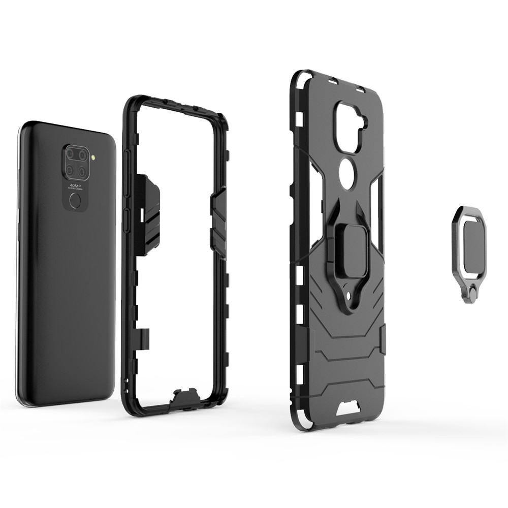 Ốp Điện Thoại UFlaxe 03ZG Chống Rung Có Giá Đỡ Dạng Vòng Tròn Từ Tính Cho Xiaomi Redmi 9A 9C Note 9 10X Pro 4G 5G