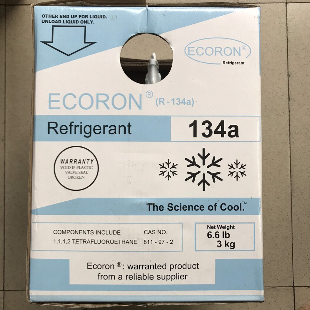 Gas lạnh R134 Ecoron Bình 3kg[Có sẵn]