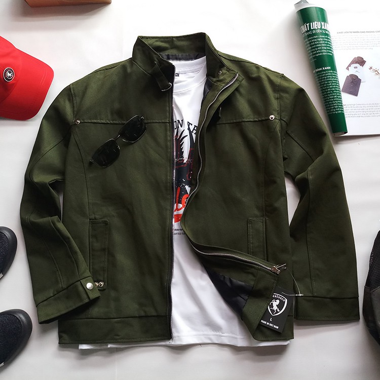 Áo Khoác Nam Kaki Cổ Trụ Phong Cách KATUSCO A2037, Vải Kaki Lót Dù Dày Dặn, Form Suông Dễ Mặc, Size Từ 58-80kg | BigBuy360 - bigbuy360.vn