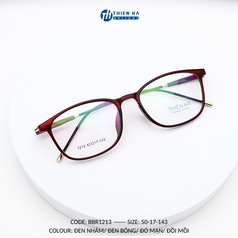 Gọng kính cận nhựa, kính cận hotrend TH1213, gọng kính giá rẻ,nhựa dẻo,nhiều màu, dáng oval trẻ trung kính mắt Thiên Hà | BigBuy360 - bigbuy360.vn