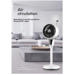 Quạt đứng có remote xoay đối lưu không khí 90° Japan- It Smart