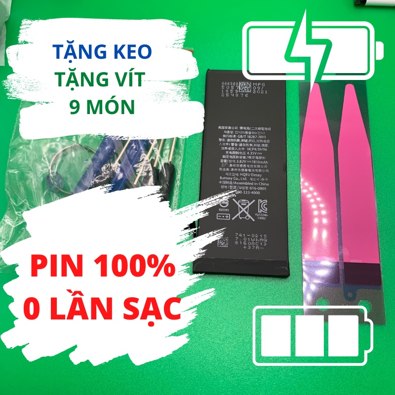Pin điện thoại 5 5S 5C 6 6S 6 Plus 6S Plus 7 7 Plus 8 8 Plus dung lượng cao siêu trâu